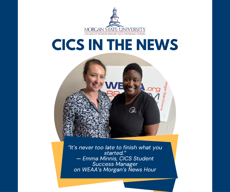 Photo of Emma Minnis and host of WEAA 88.9FM, Deanna Neal