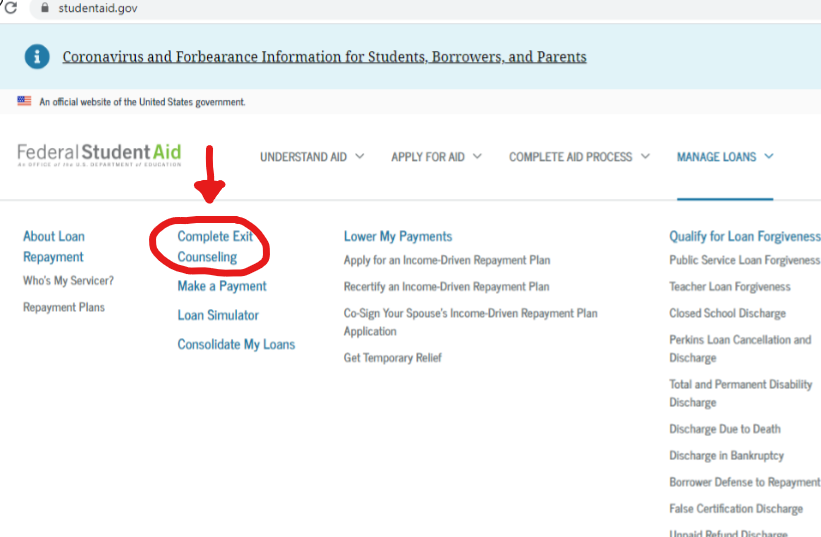Dept of Ed screenshot