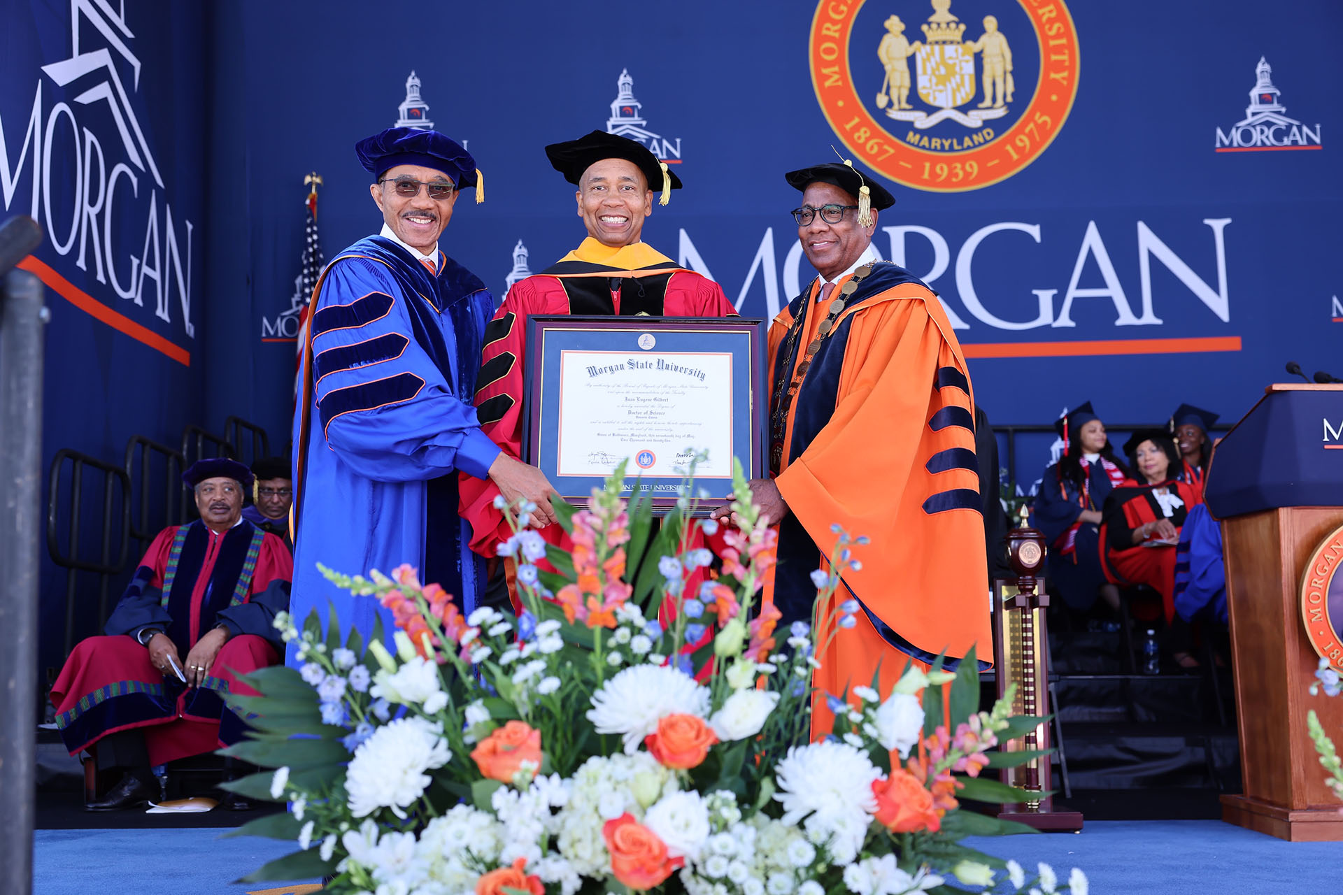 Juan E. Gilbert, Ph.D., pioneering computer scientist, professor and department chair at the University of Florida and developer of the Prime III secure voting system, received Doctor of Science at Morgan's 148th Spring Commencement Exercises.