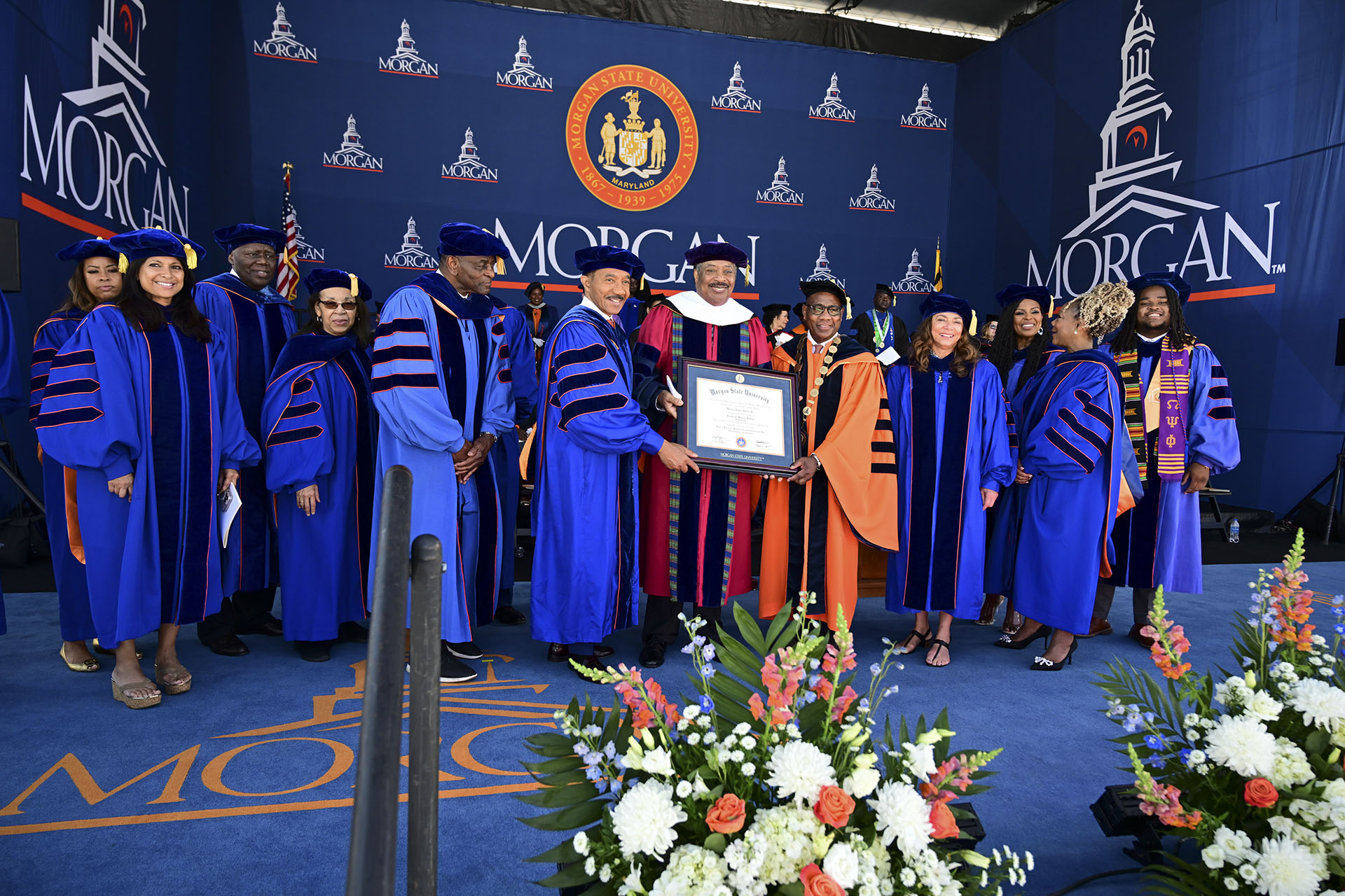 Burney J. Hollis, Ph.D., revered educator, scholar and academic leader, was honored with a Doctor of Humane Letters. Dr. Hollis&rsquo; career at Morgan, as dean of the College of Liberal Arts and in many other vital capacities, spanned 48 years. 