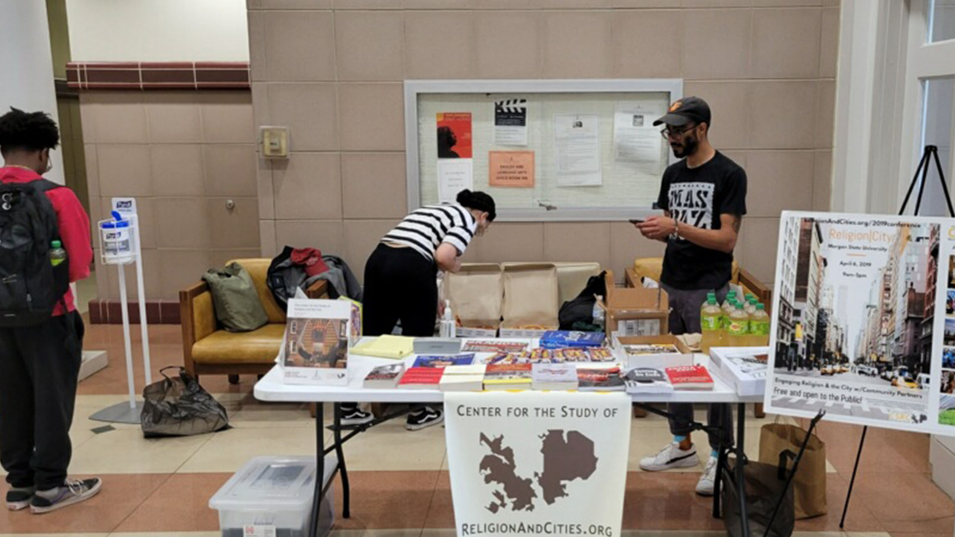 Center for Religion and Cities Exhibit setup
