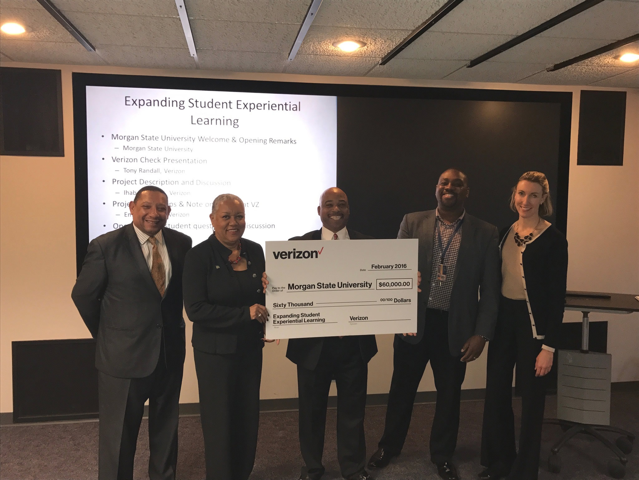 verizon check presentation