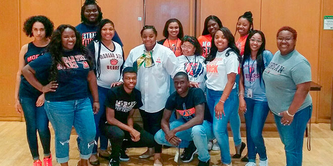 group of morgan students