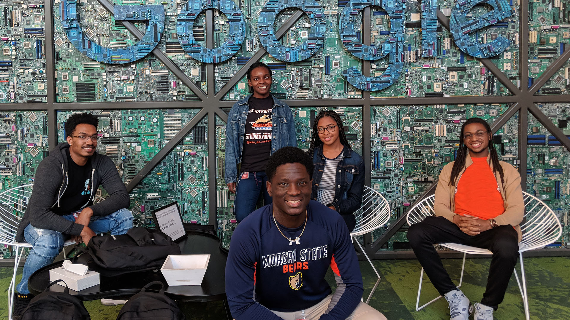 Morgan students at Google